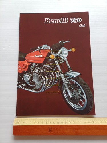 Benelli 750 Sei 1975 depliant ITALIANO originale