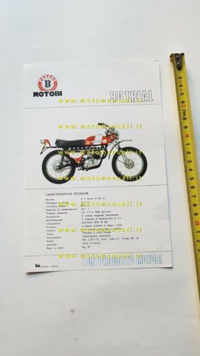 Benelli 90 Trial 1971 depliant originale italiano moto brochure