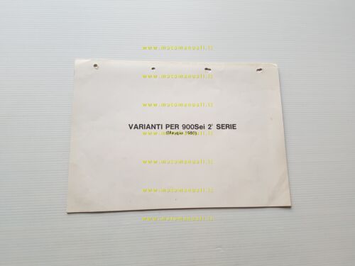 Benelli 900 Sei 2a Serie 1980 AGGIORNAMENTO catalogo ricambi originale