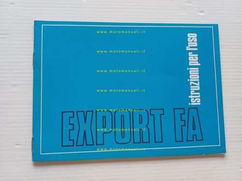 Benelli Export FA 50 1976 manuale uso originale ciclomotore owner's …