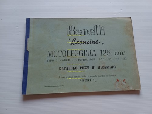Benelli Leoncino 125 1950-51-52-53 catalogo ricambi originale