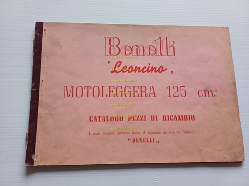 Benelli Leoncino 125 1950 catalogo ricambi originale spare parts catalog