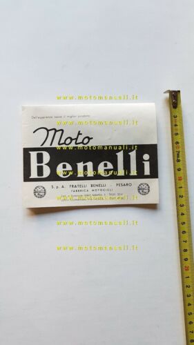 Benelli produzione modelli 1955 moto depliant originale brochure italiano