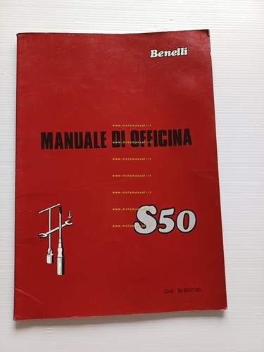 Benelli S 50 Scooter 1981 manuale officina originale italiano workshop …