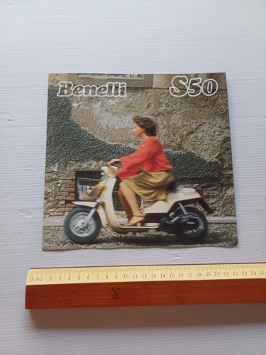 Benelli S 50 Scooter 1989 depliant italiano originale