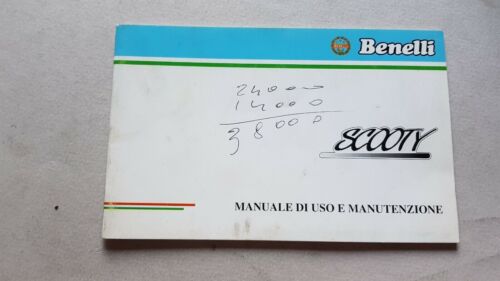 Benelli Scooty 50 scooter manuale uso originale genuine owner's manual