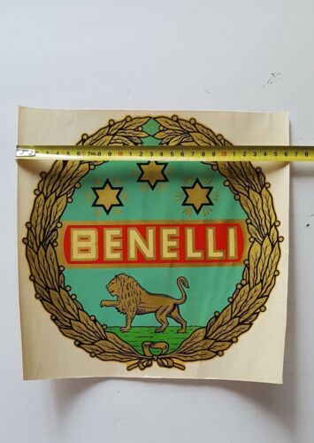BENELLI vetrofania vetrina negozio concessionario originale anni '50 no depliant