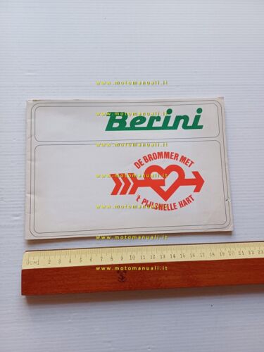 Berini produzione modelli 50 1966 depliant originale olandese