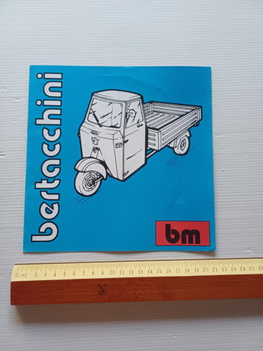 Bertacchini Produzione Motocarri 50 anni 70 depliant originale 3 wheeler