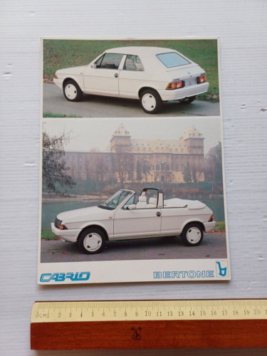 Bertone FIAT Ritmo Cabrio 1982 depliant italiano originale