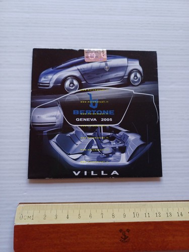 Bertone Villa Salone Ginevra 2005 CD-ROM da cartella stampa originale