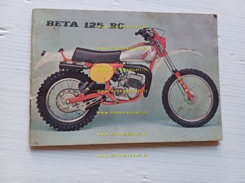 Beta 125 RC 1977 enduro manuale uso manutenzione originale owner's …