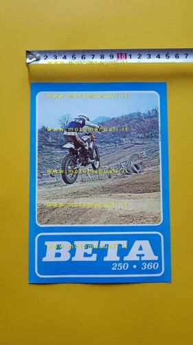 Beta 250-350 GS enduro 250-360 CR cross 1976 depliant originale …