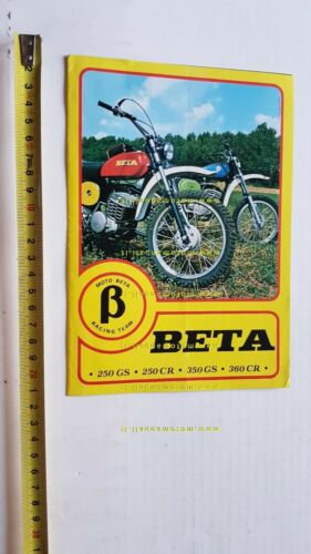 BETA 250360 1975 Cross Regolarit depliant moto ITALIANO originale brochure