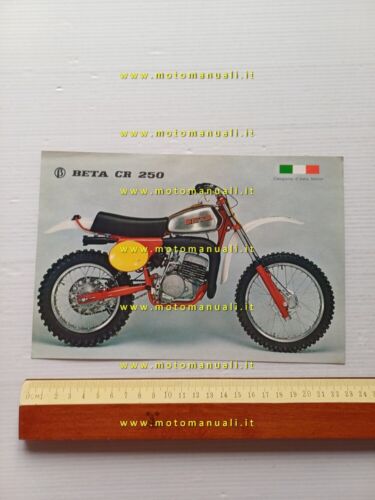 Beta 250 CR 1977 cross depliant ITALIANO originale moto