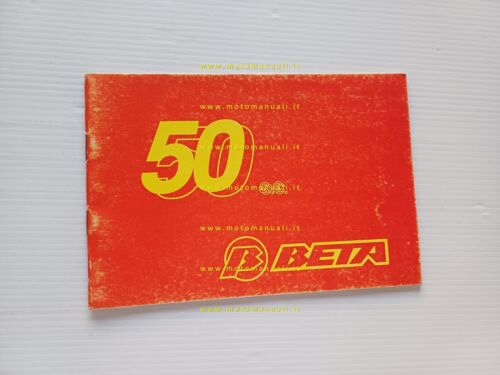 Beta 50 Four XP-AE-Twin - Enduro 50 manuale uso originale …