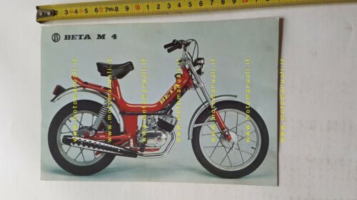 BETA 50 M4 anni '70 depliant volantino moto originale brochure