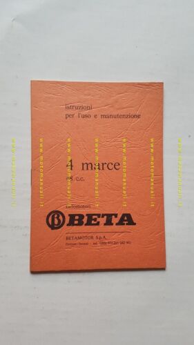 Beta 50 modelli 4 marce anni 70 manuale uso manutenzione …