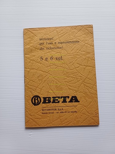 Beta 50 modelli 5V - 6V Elettronico manuale uso manutenzione …