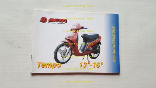 Beta 50 Tempo 13"-16" 1995 manuale uso manutenzione originale owners …