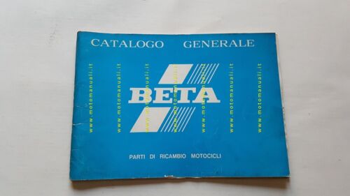 BETA catalogo ricambi modelli moto 1982 originale spare parts catalogue