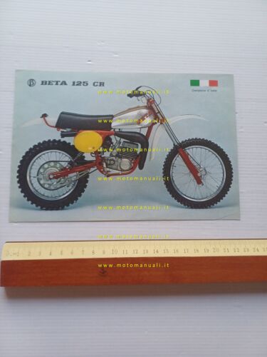 Beta CR 125 Cross 1977 depliant italiano originale