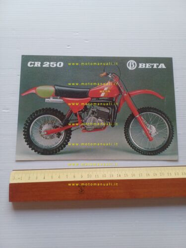 Beta CR 250 Cross 1979 depliant italiano originale