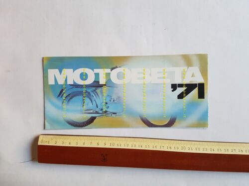 Beta Cross 110 - T.V. 110 1971 depliant originale MOTO …