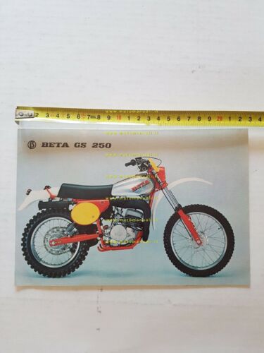 Beta GS 250 Regolarit Enduro 1977 depliant originale italiano brochure