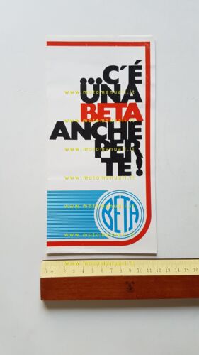 Beta produzione modelli 50 anni 70 depliant italiano originale