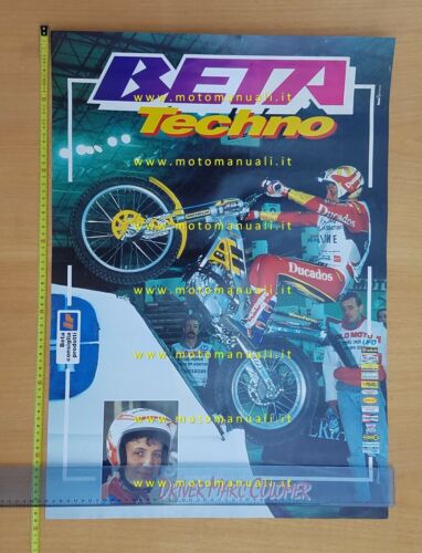 BETA Techno Trial Colomer 1993 manifesto poster moto originale no …