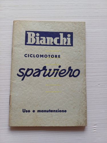 Bianchi 50 Sparviero 1956 motore Puch manuale uso manutenzione italiano …