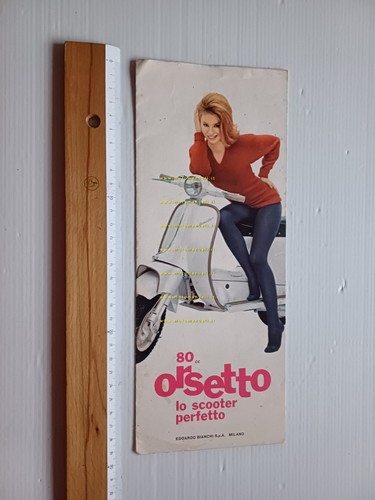 Bianchi Orsetto 80 scooter depliant italiano originale