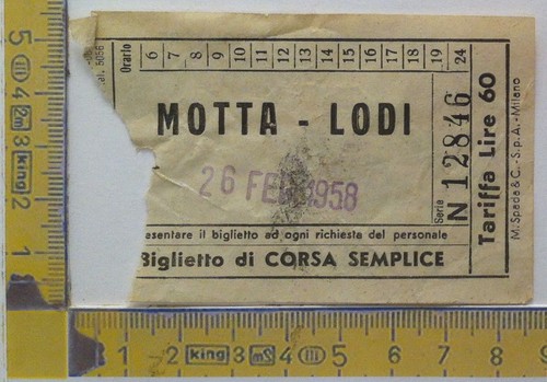 Biglietto Star Lodi - corsa semplice - Motta Lodi - …