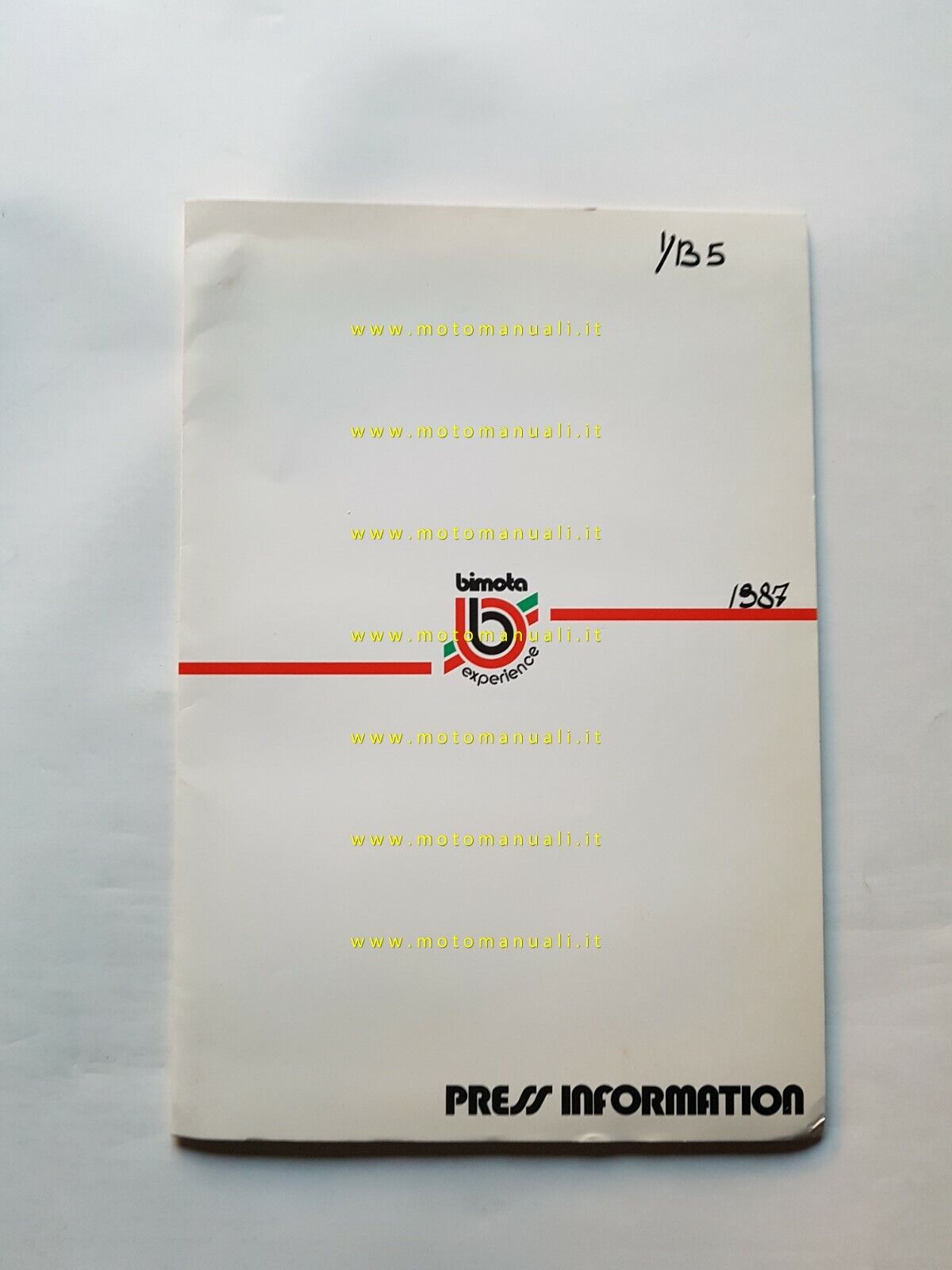 Bimota cartella stampa 1987 originale Press Kit