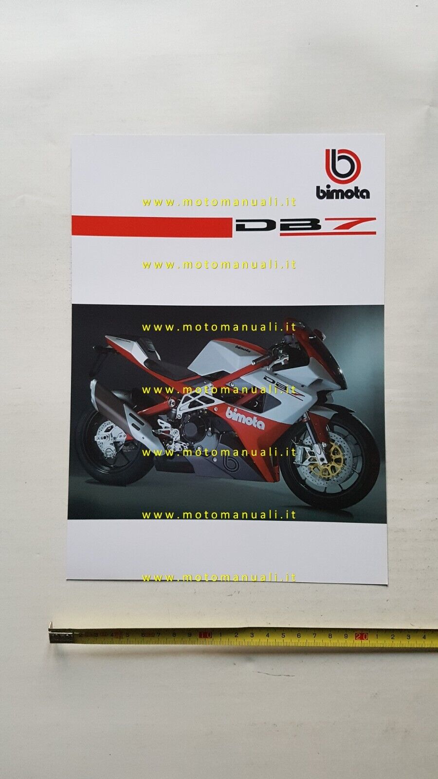 Bimota DB7 2008 depliant moto originale ITALIANO inglese