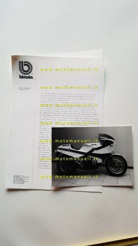 Bimota HB2 900 1982 comunicato stampa + foto originale no …