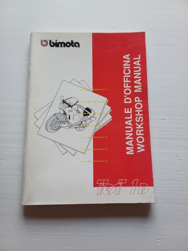 Bimota Tesi 1D manuale officina originale motore telaio Italiano-Inglese