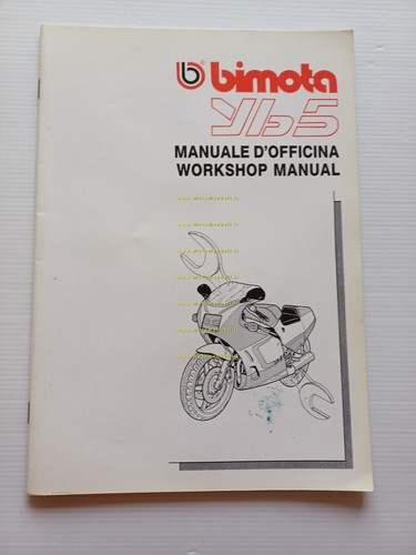 Bimota YB5 1986 manuale officina originale workshop manual