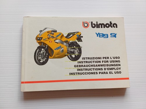 Bimota YB9 SR manuale uso manutenzione libretto originale owner's manual