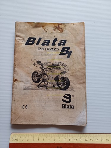 Blata Origami B1 minimoto 2006 manuale uso + catalogo ricambi …