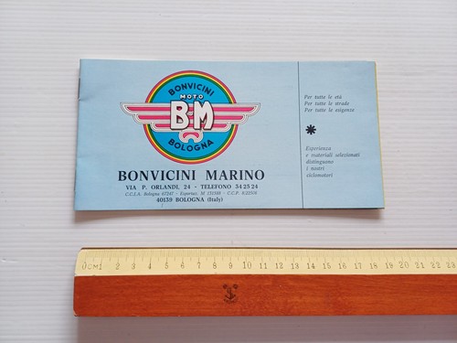 BM Ciclomotori catalogo produzione anni 70 depliant tuboni italiano originale