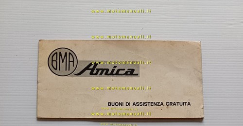 BMA Amica 125 - 250 libretto garanzia originale usato