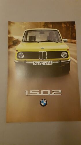 BMW 1502 1975 depliant originale auto brochure