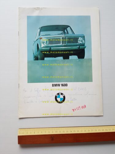 BMW 1600 1968 depliant originale italiano