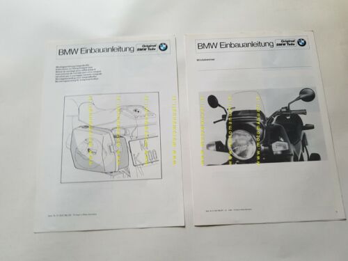 BMW 2 procedure montaggio cupolino + borse serie K opuscolo …