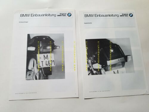 BMW 2 procedure montaggio paraspruzzi + portapacchi opuscolo manuale officina