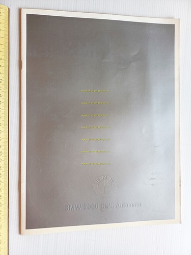 BMW 2000 Coupè - CS - Automatic 1967 depliant italiano …