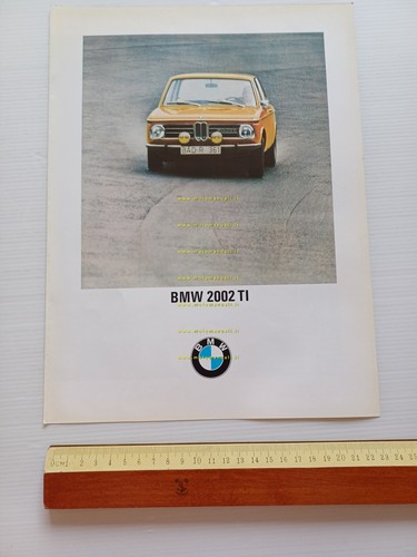 BMW 2002 TI 1968 depliant italiano originale