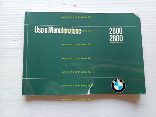 BMW 2800 - 2800 Automatic 1969 manuale uso manutenzione italiano …